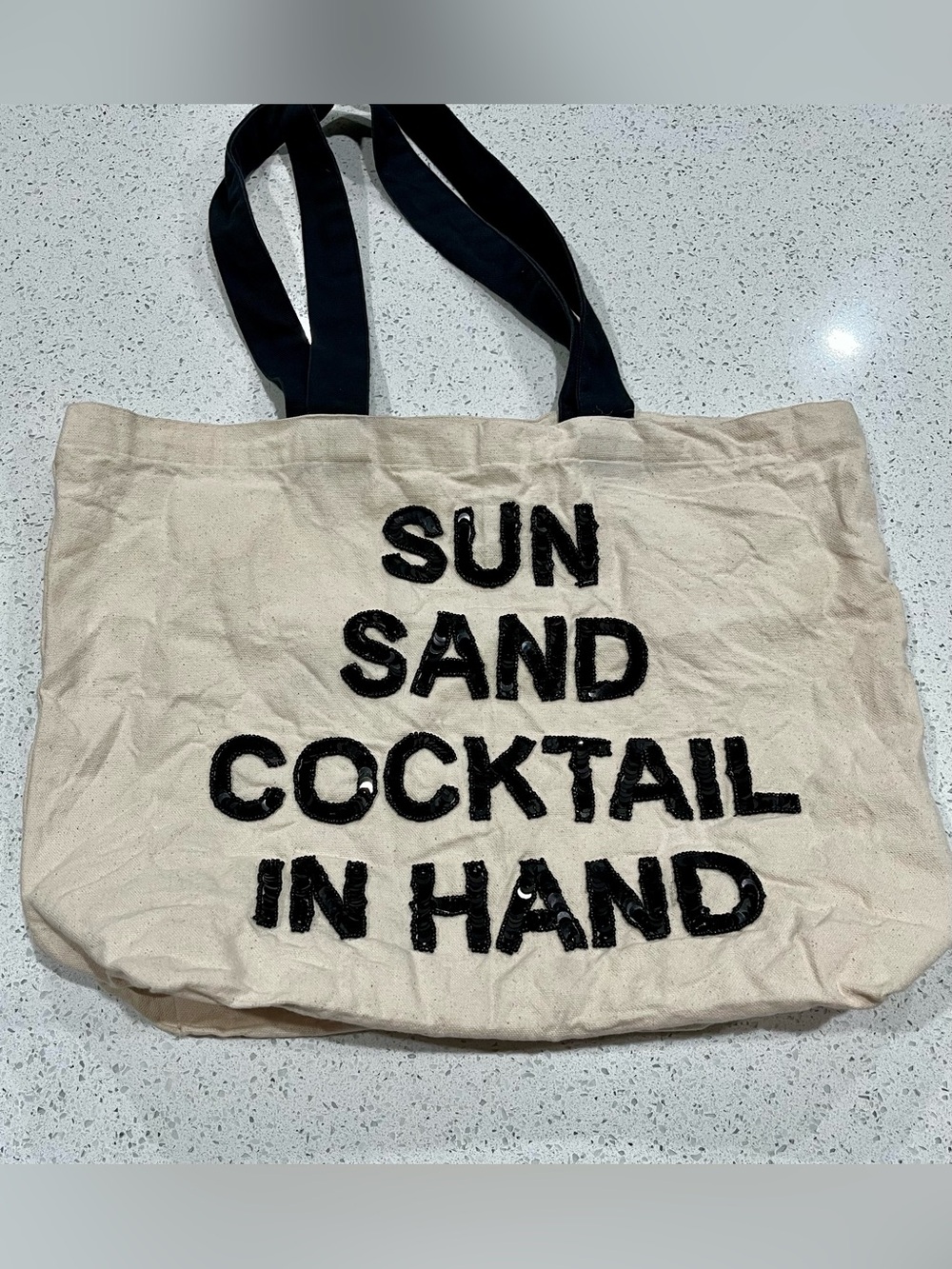 Fallon & Royce Sun Sand Cocktail In Hand Crystal Tote Bag